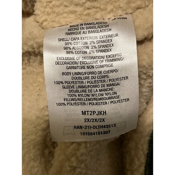 Wrangler Corduroy Jacket 2X Sherpa Lined Western Ranch Chore Barn Utility - Picture 8 of 10